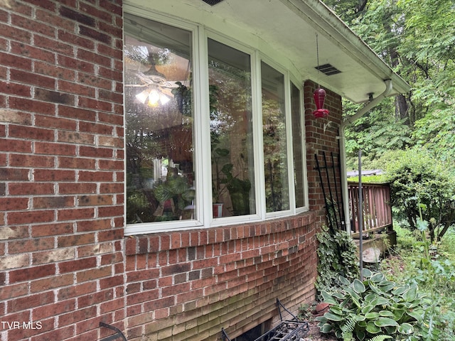 649 Sugar Run Rd, Jonesville, VA 24263 - view of home's exterior featuring brick siding and fence