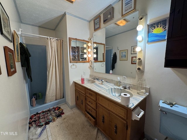 649 Sugar Run Rd, Jonesville, VA 24263 - full bath featuring toilet, curtained shower, and double vanity