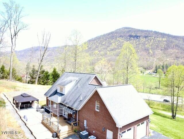 164 Kermit Day Rd, Big Stone Gap, VA 24219 - aerial view with a mountain view