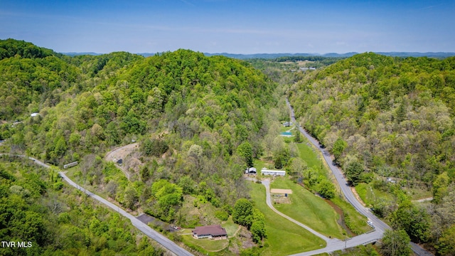 120 Bear Hollow Rd, Bristol, TN 37620 - drone / aerial view featuring a wooded view