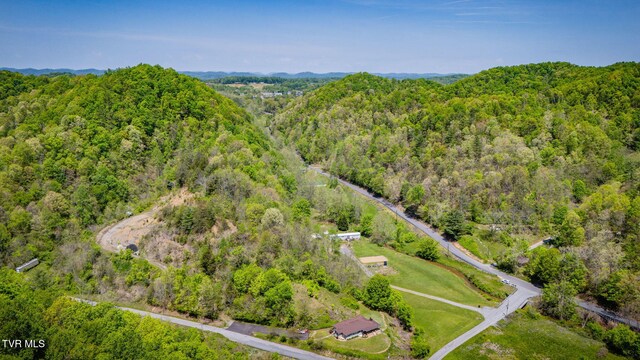 120 Bear Hollow Rd, Bristol, TN 37620 - drone / aerial view featuring a wooded view