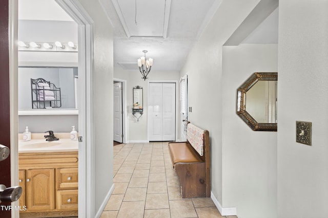 4245 Maplewood St, Kingsport, TN 37660 - foyer entrance with light tile patterned flooring and baseboards