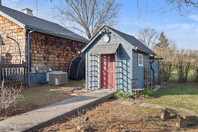 4245 Maplewood St, Kingsport, TN 37660 - view of shed featuring cooling unit