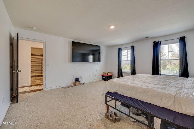 1205 Stamp Lodge Rd, Kingsport, TN 37660 - carpeted bedroom featuring visible vents and recessed lighting