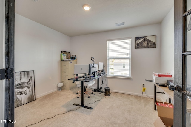 1205 Stamp Lodge Rd, Kingsport, TN 37660 - office with baseboards, carpet flooring, and visible vents