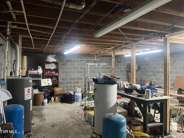 4235 Kiser Rd, Coeburn, VA 24230 - unfinished basement with water heater