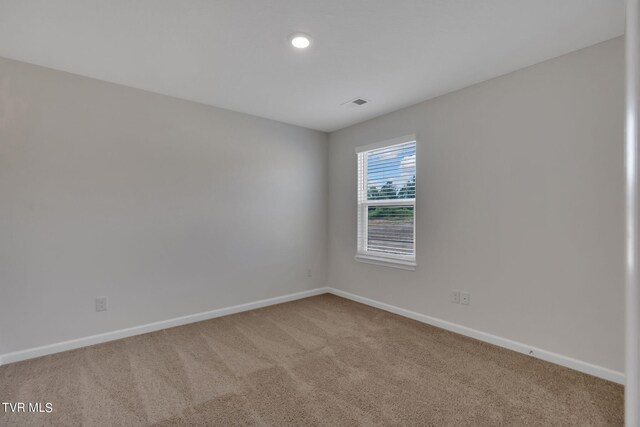 1122 Aspen Ter, Greeneville, TN 37745 - empty room with baseboards, visible vents, and carpet flooring