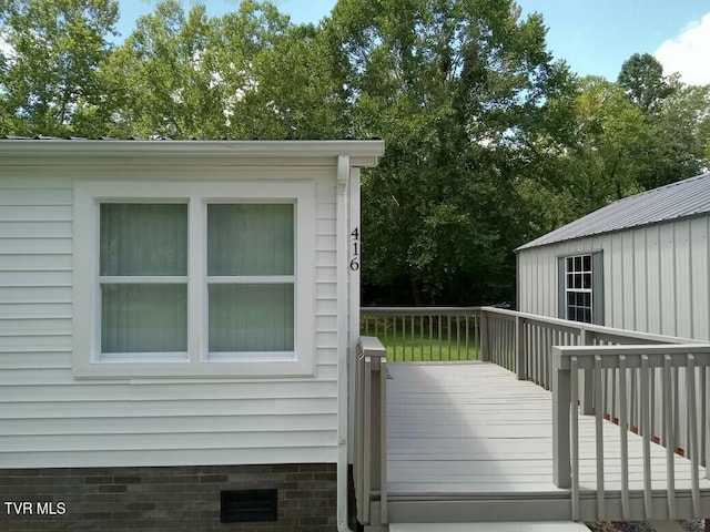 view of deck