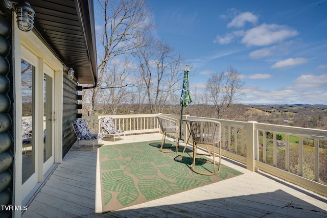 view of deck