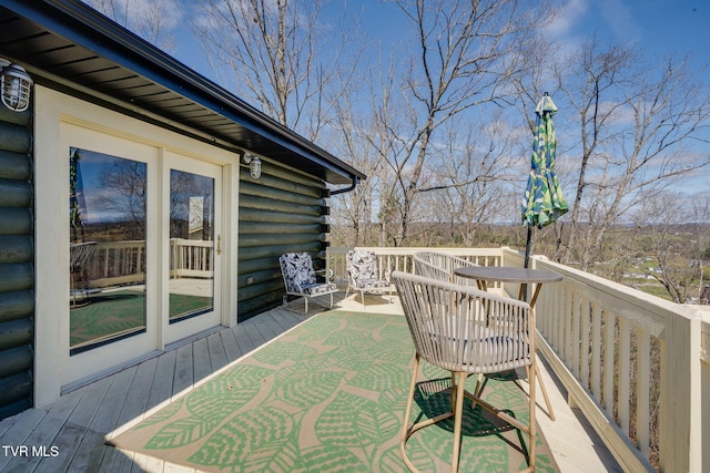 view of deck