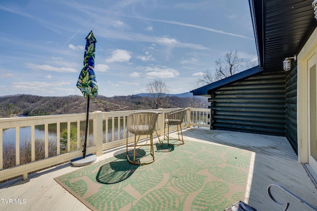 view of patio / terrace with a deck