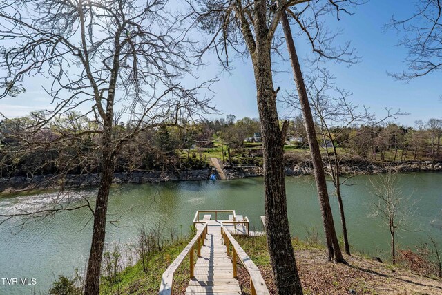 403 Deerlick Rd, Piney Flats, TN 37686 - view of dock with a water view