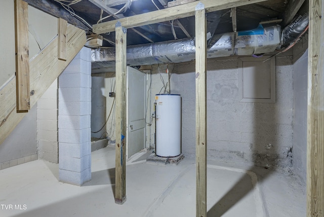 5744 Orebank Rd, Kingsport, TN 37664 - unfinished basement featuring gas water heater