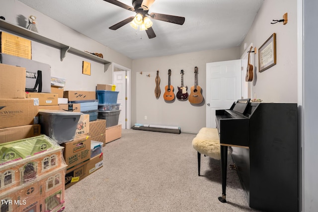 166 Lonesome Dove Ln, Elizabethton, TN 37643 - interior space with a ceiling fan and carpet