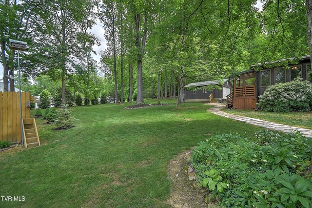 521 Baywood Dr, Piney Flats, TN 37686 - view of yard featuring an outdoor structure