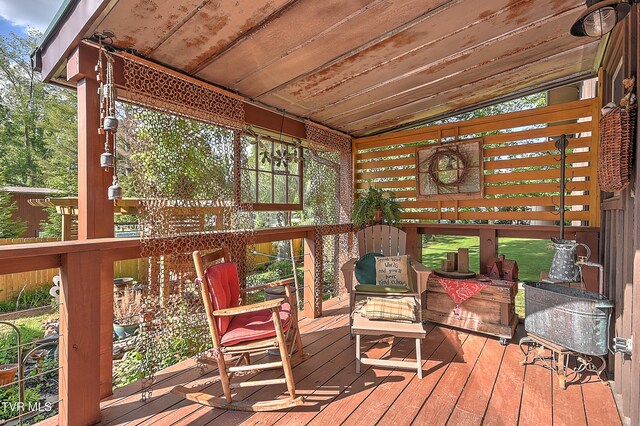 521 Baywood Dr, Piney Flats, TN 37686 - view of wooden terrace