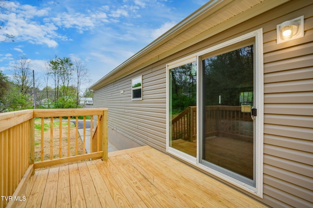 view of deck
