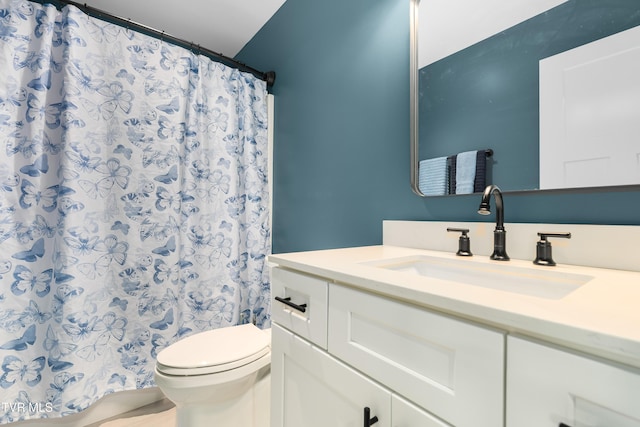 1177 Lemongrass Dr, Jonesborough, TN 37659 - bathroom featuring toilet, vanity, and a shower with curtain