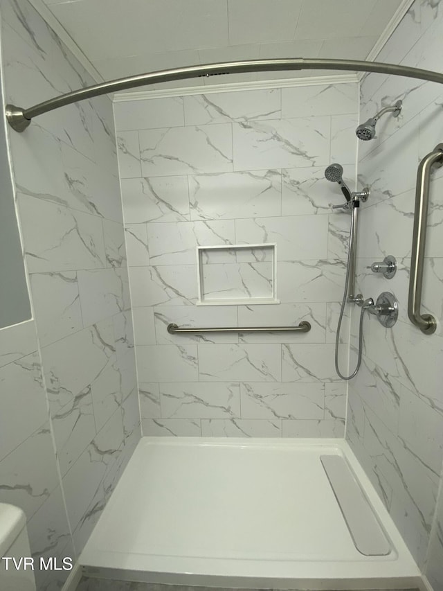 158 Taylortown Rd, Johnson City, TN 37601 - full bathroom featuring toilet and a stall shower