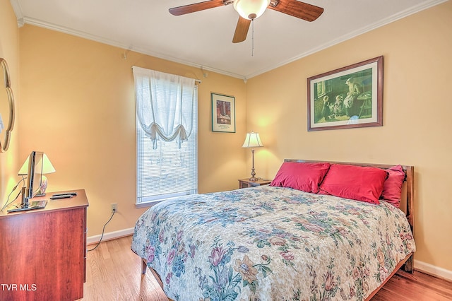 216 Forest Hills Dr, Bristol, TN 37620 - bedroom featuring ornamental molding, baseboards, and wood finished floors