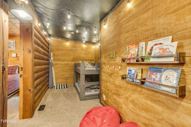 interior space featuring carpet floors