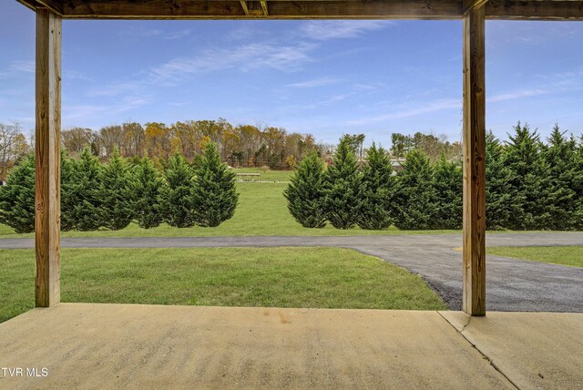 798 Hamilton Rd, Blountville, TN 37617 - view of green lawn featuring a patio area