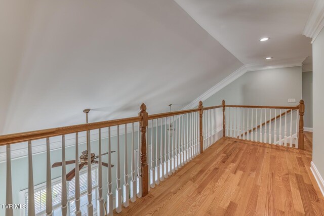 798 Hamilton Rd, Blountville, TN 37617 - bonus room with wood finished floors, baseboards, recessed lighting, and vaulted ceiling