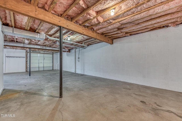 798 Hamilton Rd, Blountville, TN 37617 - unfinished below grade area with concrete block wall