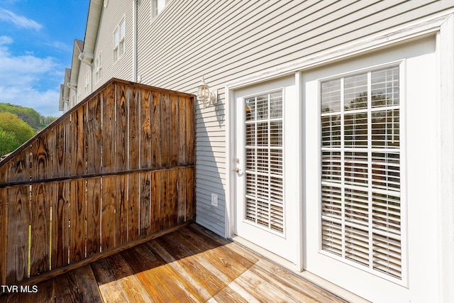 view of deck