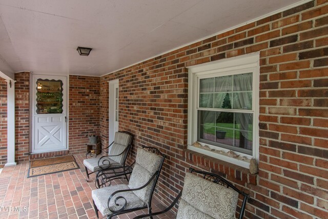 19494 Oakwood Dr, Abingdon, VA 24211 - property entrance with brick siding
