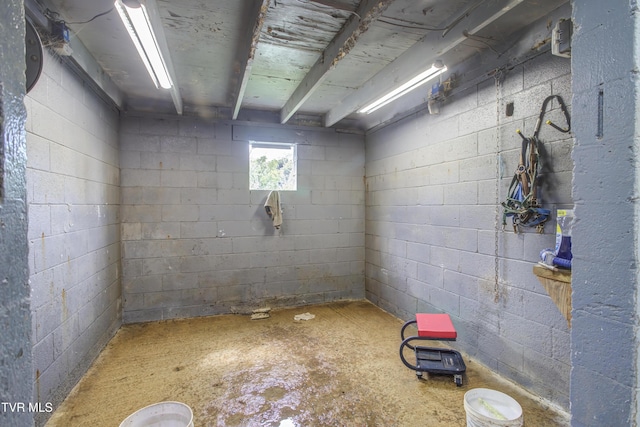 90 Darnell Rd, Greeneville, TN 37743 - below grade area with concrete block wall