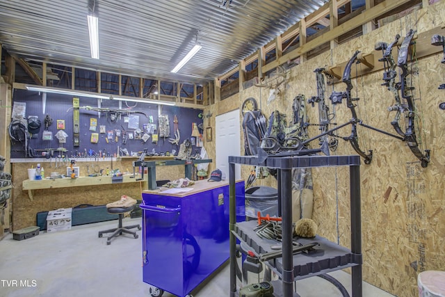 90 Darnell Rd, Greeneville, TN 37743 - miscellaneous room with concrete floors and a workshop area