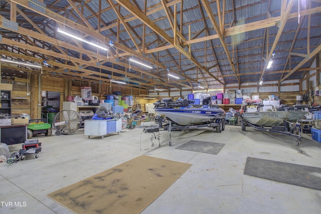 90 Darnell Rd, Greeneville, TN 37743 - garage with metal wall and a workshop area