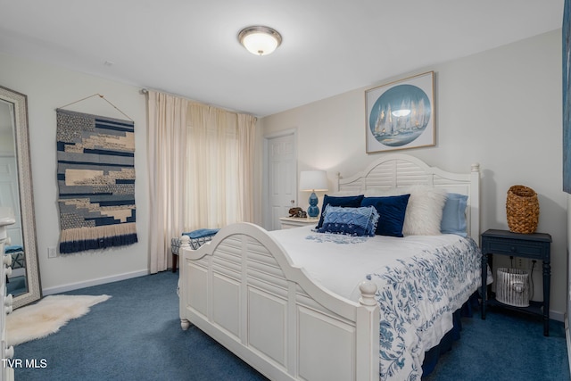 589 Harbor Point Rd, Butler, TN 37640 - bedroom with dark carpet and baseboards