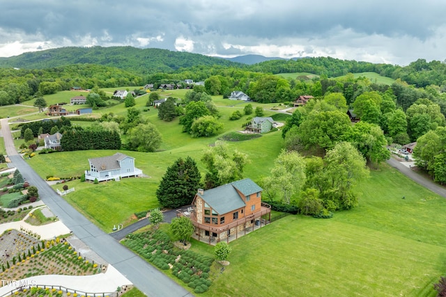 589 Harbor Point Rd, Butler, TN 37640 - aerial view of property and surrounding area with a mountain backdrop