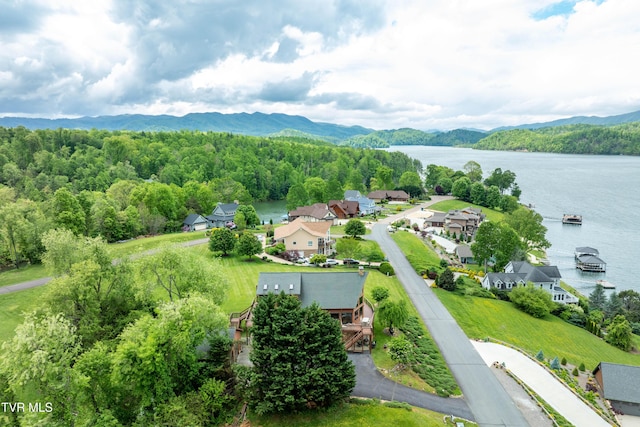 589 Harbor Point Rd, Butler, TN 37640 - bird's eye view of a heavily wooded area and a water and mountain view