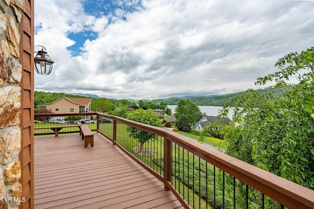 589 Harbor Point Rd, Butler, TN 37640 - view of wooden terrace