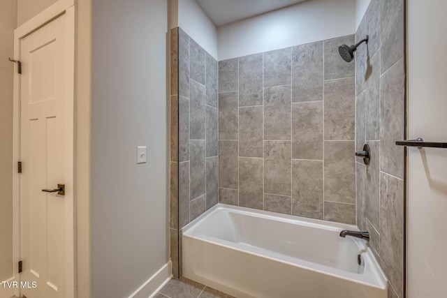 74 Slonaker Cir, Jonesborough, TN 37659 - full bath featuring shower / bathtub combination, tile patterned floors, and baseboards