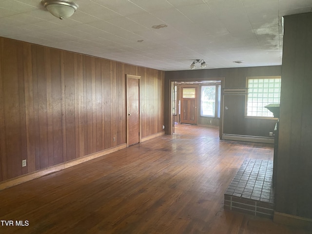 6192 Hurricane Rd, Wise, VA 24293 - spare room featuring wood finished floors and wood walls