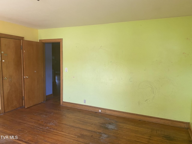 6192 Hurricane Rd, Wise, VA 24293 - unfurnished bedroom with hardwood / wood-style flooring and baseboards