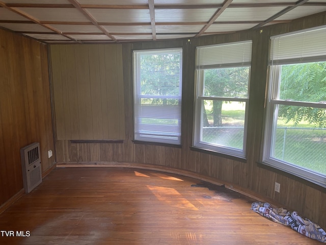 6192 Hurricane Rd, Wise, VA 24293 - unfurnished room with dark wood-style flooring and wooden walls