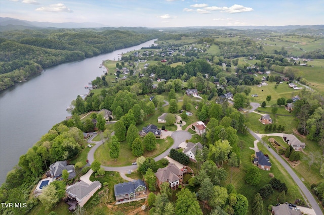 20268 Heron Cir, Abingdon, VA 24211 - birds eye view of property with a water view and a view of trees