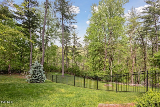 20268 Heron Cir, Abingdon, VA 24211 - view of yard with fence and a forest view