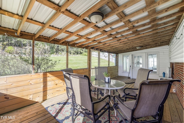 610 Pine Hill Rd, Elizabethton, TN 37643 - deck with outdoor dining space