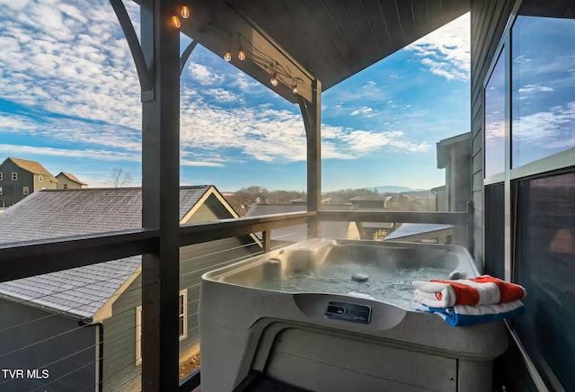1654 Veterans Blvd Unit 32, Sevierville, TN 37862 - balcony featuring a hot tub