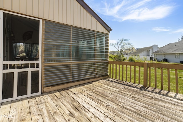 1023 Pebble Dr, Bristol, VA 24201 - wooden deck with a lawn