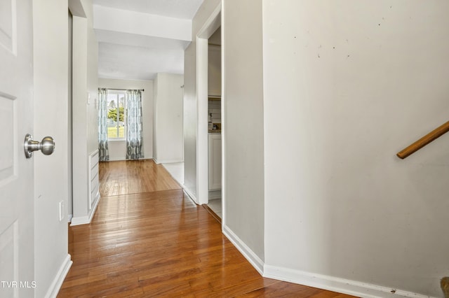 1023 Pebble Dr, Bristol, VA 24201 - corridor featuring wood-type flooring and baseboards