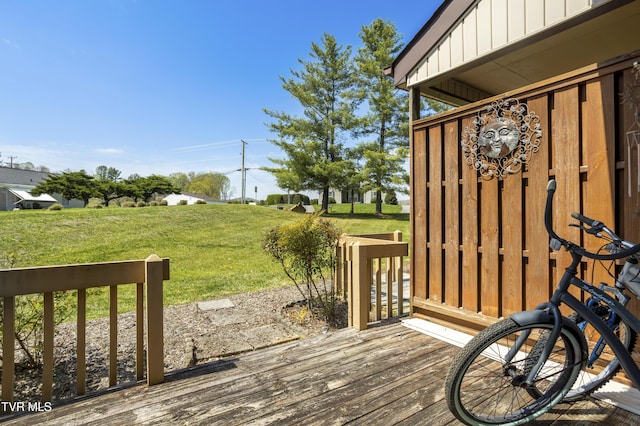 1023 Pebble Dr, Bristol, VA 24201 - wooden terrace with a yard