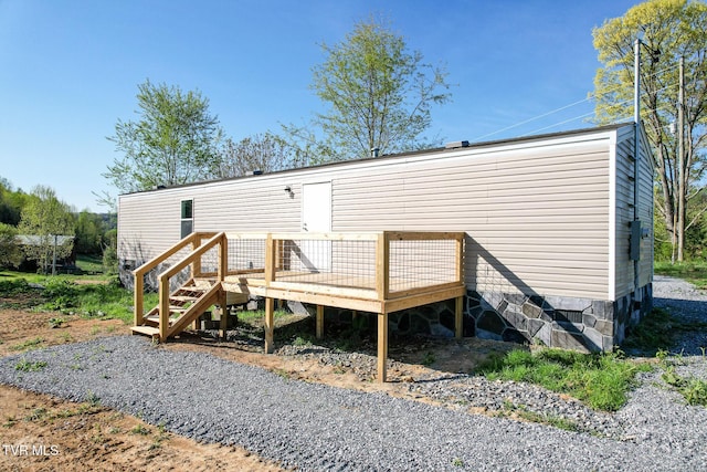810 Sugar Bowl Rd, Chuckey, TN 37641 - back of house with a wooden deck