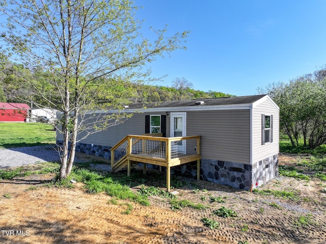 810 Sugar Bowl Rd, Chuckey, TN 37641 - rear view of house featuring a deck